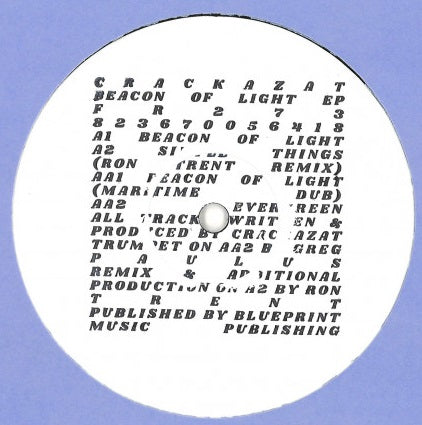 CRACKAZAT / BEACON OF LIGHT EP (inc. RON TRENT REMIX)