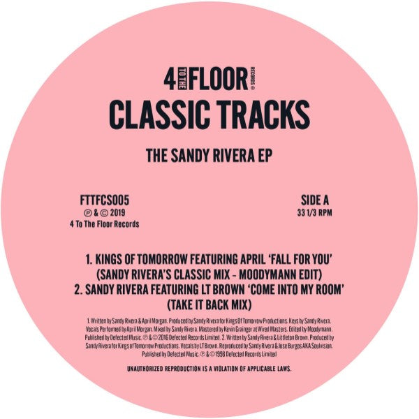 Various – The Sandy Rivera EP (inc. Moodymann Edit)