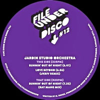 JARDIN STUDIO ORCHESTRA / RUNNIN' OUT OF NIGHT (Incl. RAY MANG MIX)