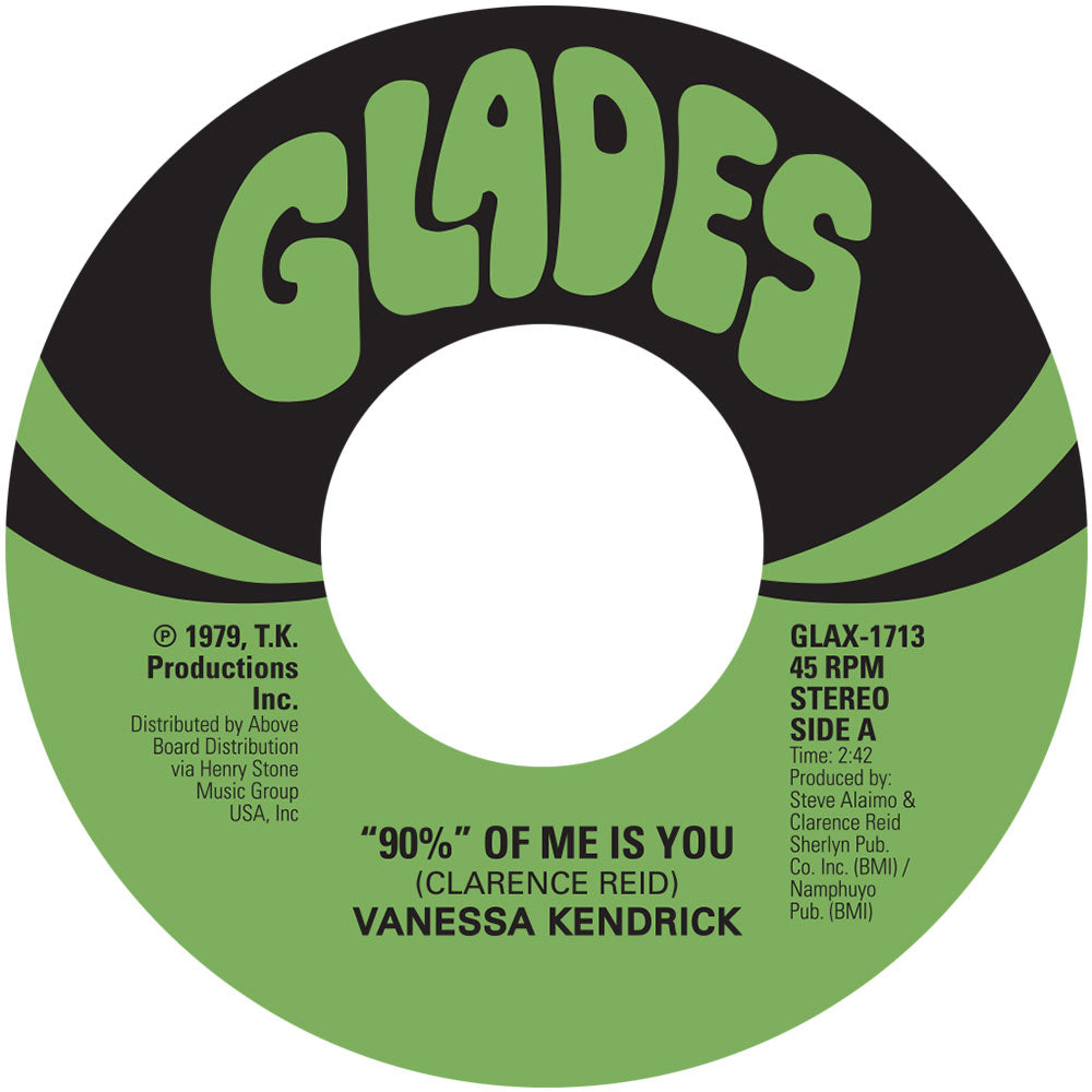VANESSA KENDRICK, GWEN MCCRAE / 90% OF ME IS YOU (7 inch)