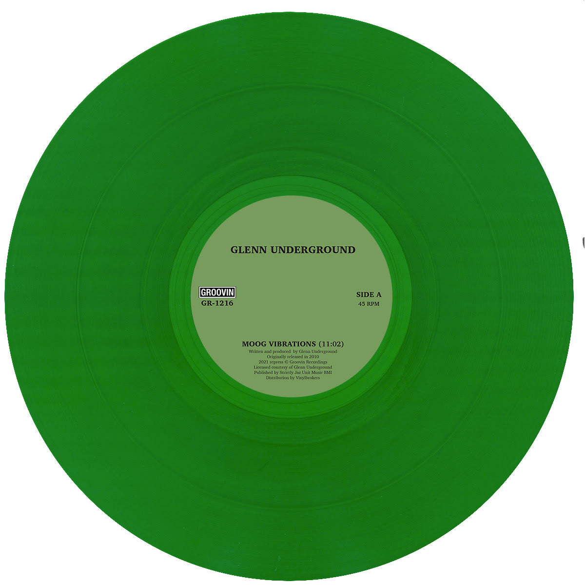 GLENN UNDERGROUND / MOOG VIBRATIONS (GREEN VINYL)