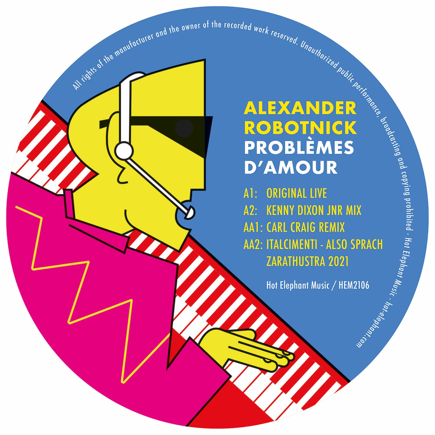 Alexander Robotnick – Problèmes D'Amour - KDJ & Carl Craig Remixes