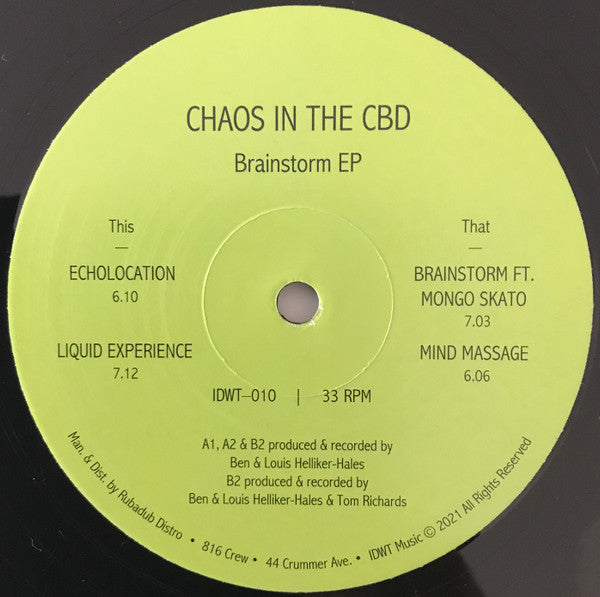 CHAOS IN THE CBD / BRAINSTORM