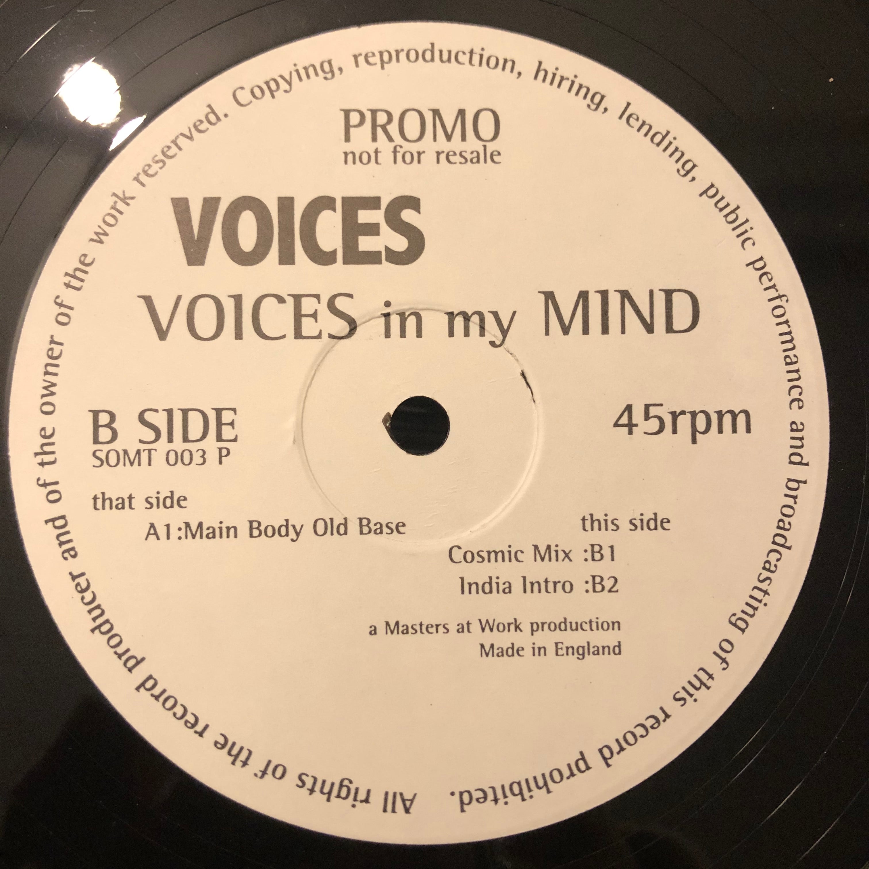 VOICES / VOICES IN MY MIND (PROMO, USED)