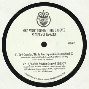VA / KING STREET SOUNDS / NITE GROOVES : 25 YEARS OF PARADISE(W-PACK)