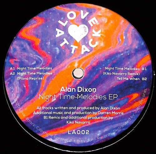ALAN DIXON / NIGHT TIME MELODIES EP (inc. KIKO NAVARRO MIX)