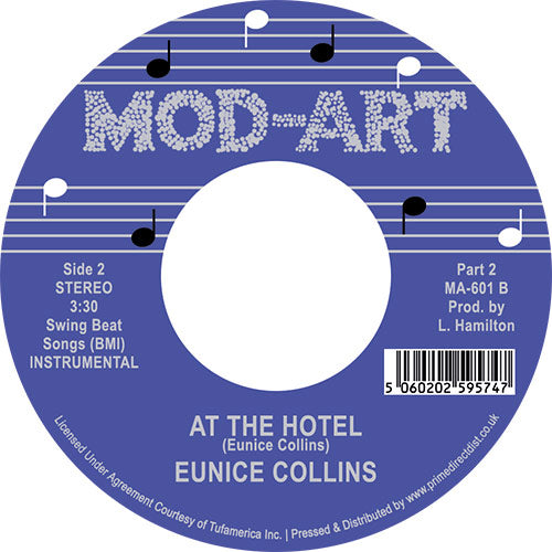 EUNICE COLLINS / AT THE HOTEL (7 inch) -RSD LIMITED-