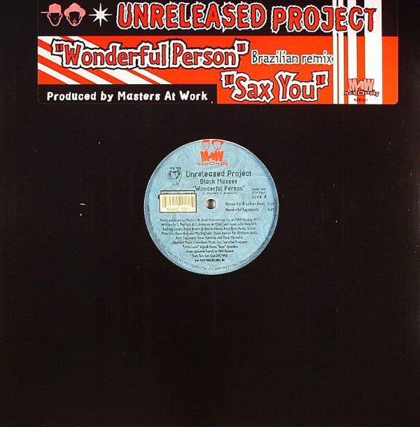 UNRELEASED PROJECT (MASTERS AT WORK) / WONDERFUL PERSON / SAX YOU
