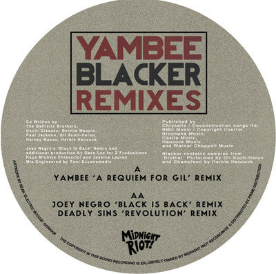 YAMBEE! / BLACKER - REMIXES