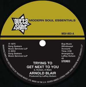 ARNOLD BLAIR / TRYING TO GET NEXT TO YOU (7 inch)