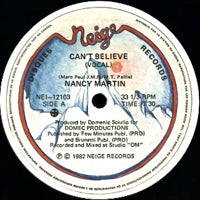 NANCY MARTIN / CAN'T BELIEVE
