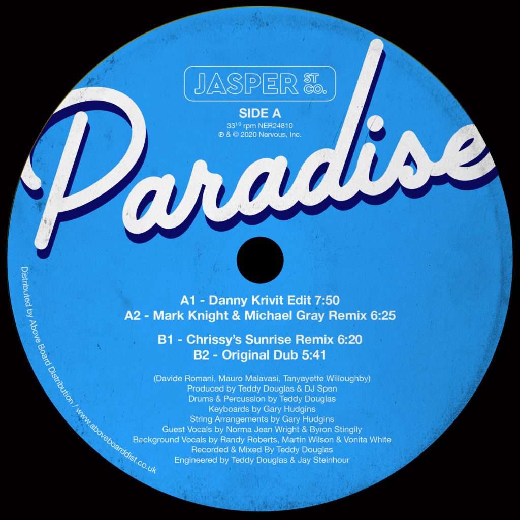 JASPER STREET COMPANY / PARADISE (INC. DANNY KRIVIT EDIT)