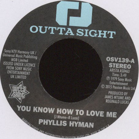 PHILLIS HYMAN / YOU KNOW HOW TO LOVE ME (7inch)