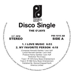 THE O'JAYS / I LOVE MUSIC