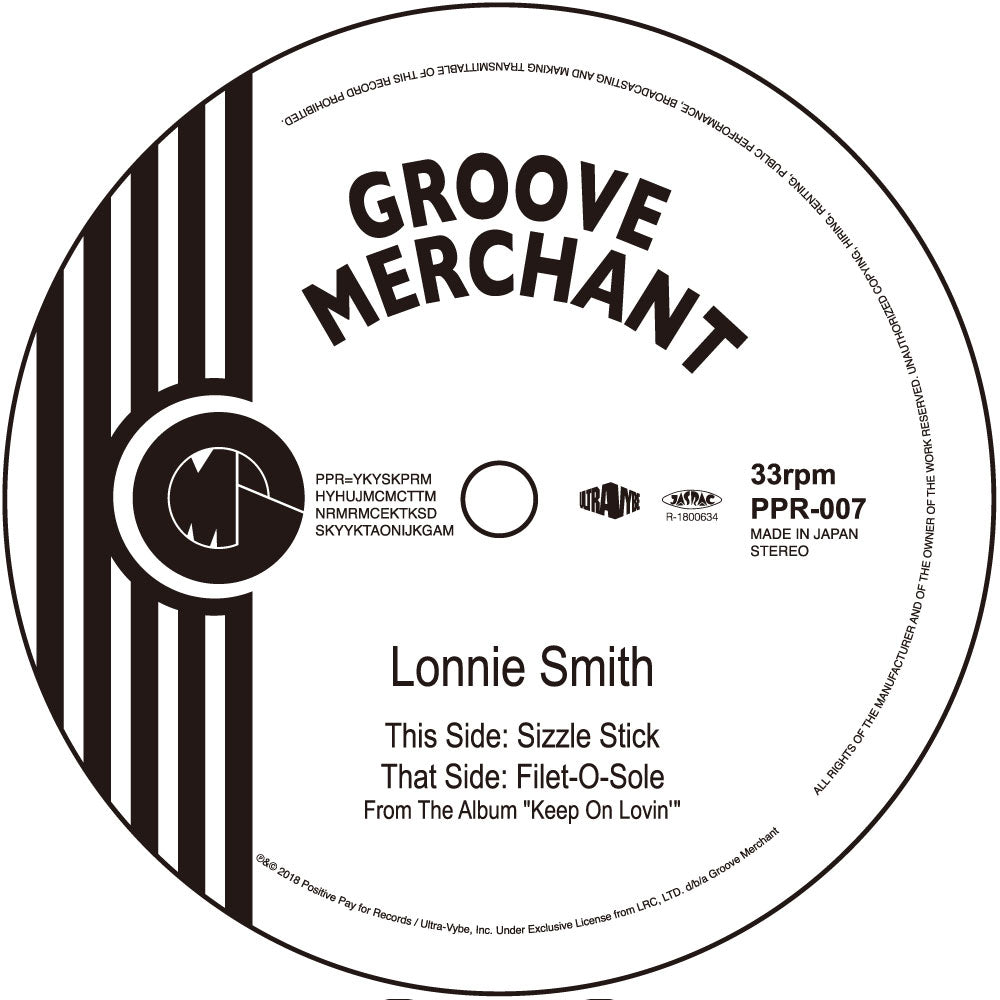 LONNIE SMITH / SIZZLE STICK / FILET-O-SOLE (7 inch)