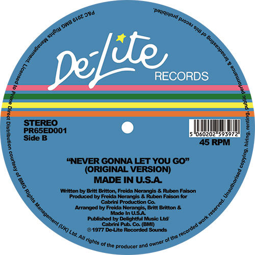 Made In U.S.A. – Never Gonna Let You Go (Theo Parrish Ugly Edit)