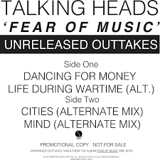 TALKING HEADS / FEAR OF MUSIC (UNRELEASED OUTAKES)