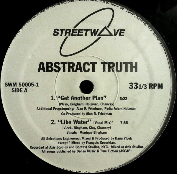 ABSTRACT TRUTH / GET ANOTHER PLAN (USED)
