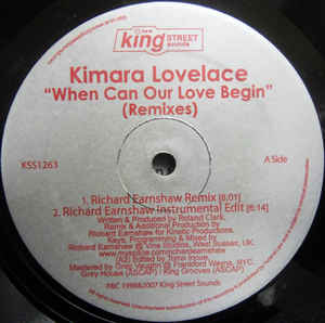 KIMARA LOVELACE / WHEN CAN OUR LOVE BEGIN(TIMMY REGISFORD SHELTER ANTHEM) (USED)