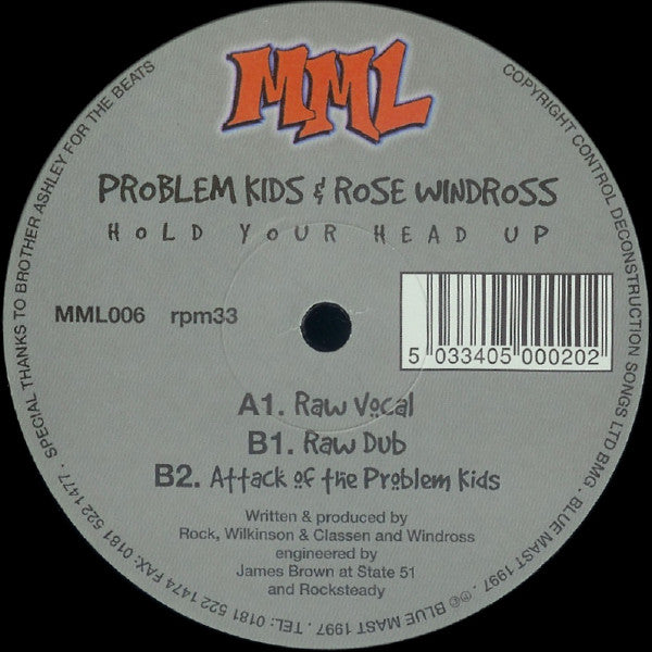PROBLEM KIDS & ROSE WINDROSS / HOLD YOUR HEAD UP (USED)