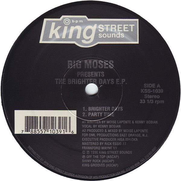 BIG MOSES / THE BRIGHTER DAYS (USED)