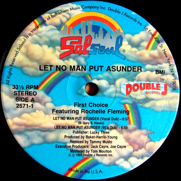 FIRST CHOICE / LET NO MAN PUT ASSUNDER (USED)