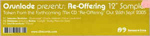 OSUNLADE / RE-OFFERING 12" SAMPLER (USED)