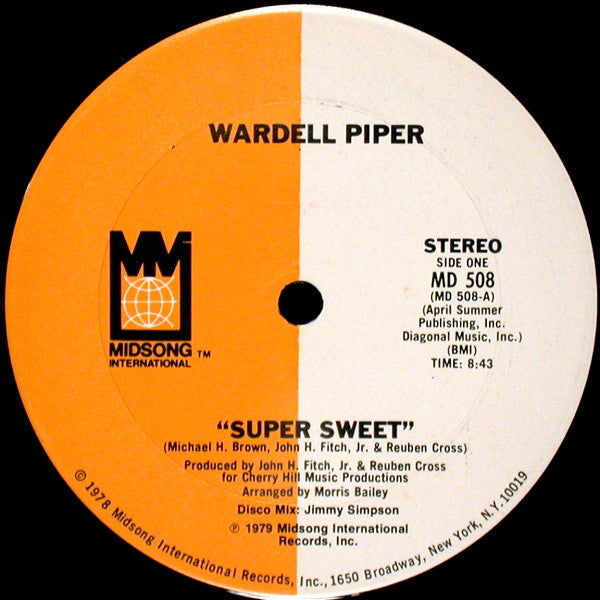 WARDELL PIPER / SUPER SWEET (USED)