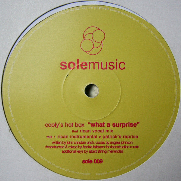 COOLY'S HOT BOX / WHAT A SURPRISE (USED)