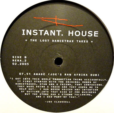 INSTANT HOUSE / AWADE (THE LOST DANCETRAX TAKES)