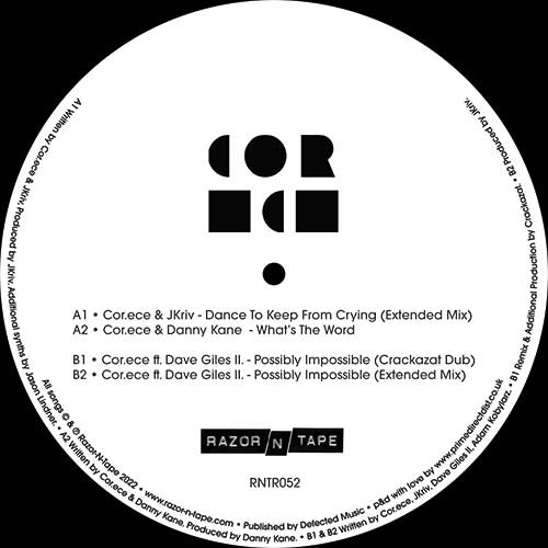 COR.ECE / DANCE TO KEEP FROM CRYING