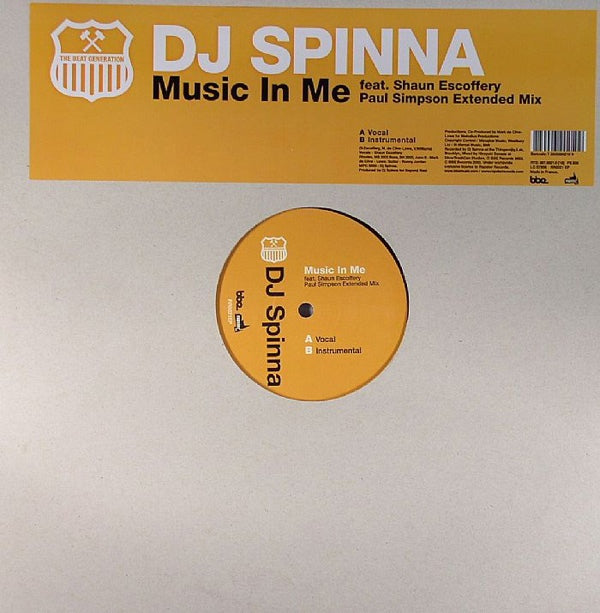 DJ SPINNA / MUSIC IN ME (feat.SHAUN ESCOFFERY) (USED)