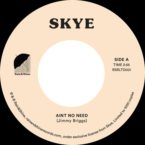 SKYE / AIN’T NO NEED / AIN’T NO NEED (DANCE) (7 inch)
