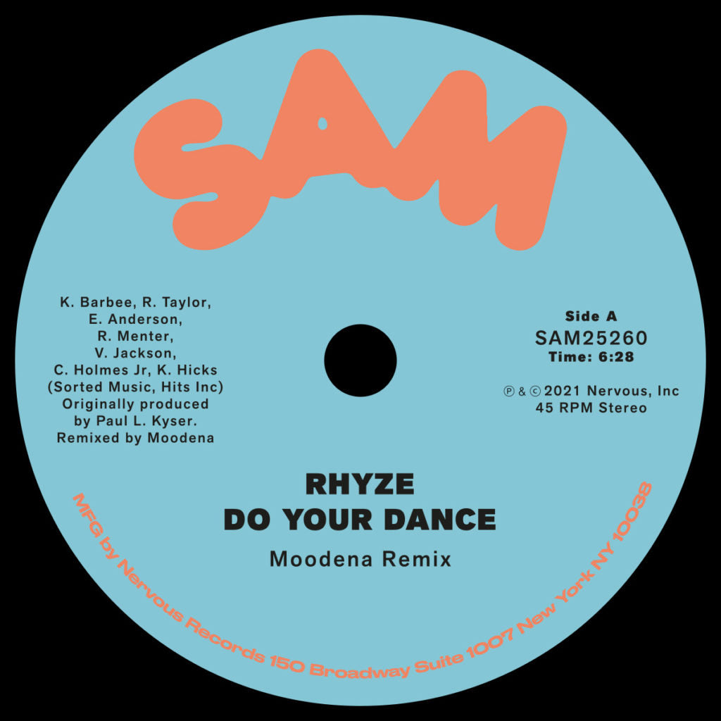 RHYZE / DO YOUR DANCE (MOODENA REMIX) (YELLOW VINYL)
