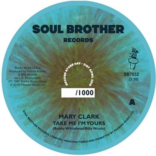 MARY CLARK / TAKE ME I'M YOURS / YOU GOT YOUR HOLD ON ME (7 inch)-RSD-LIMITED