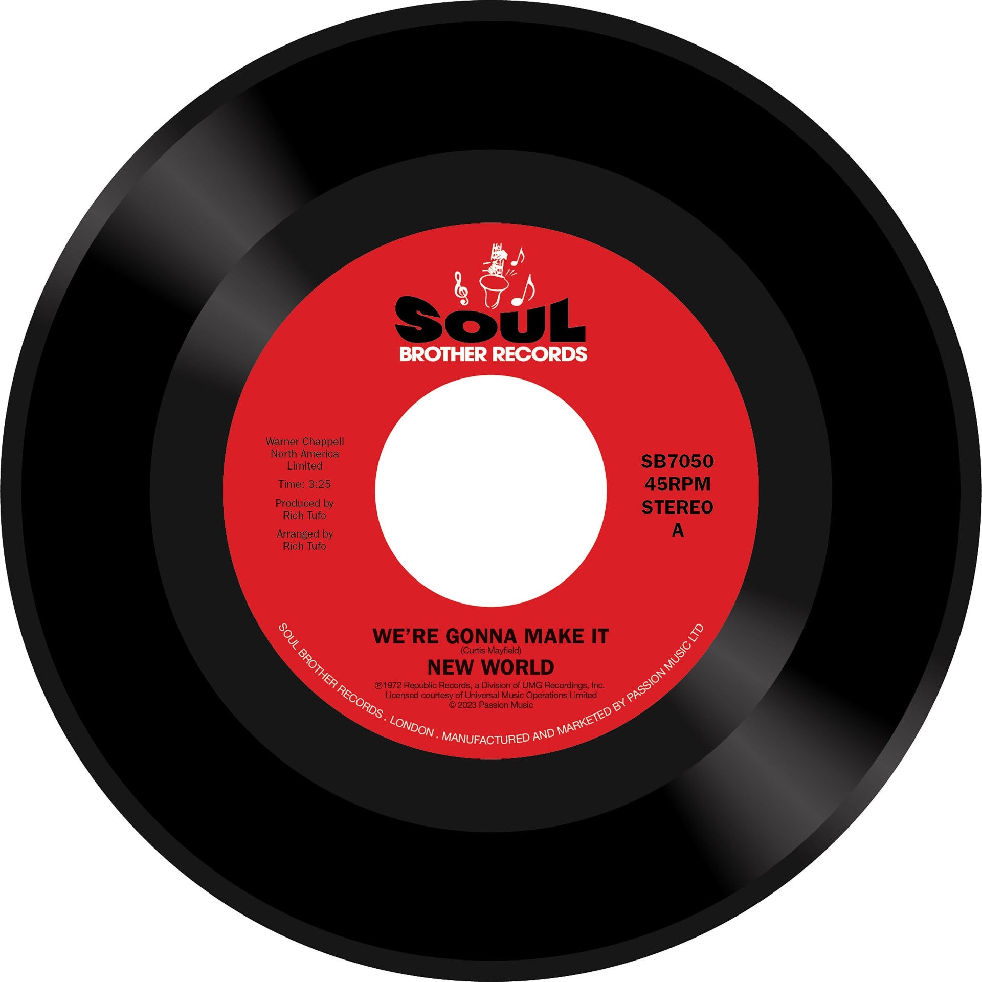 NEW WORLD / WE'RE GONNA MAKE IT (7 inch)