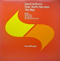 DAVID ANTHONY / NO WAY (Incl. Sir Piers & Ed Funk Remix)