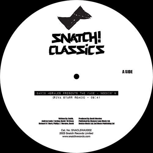 DAVID MORALES PRESENTS THE FACE / NEEDIN U / RICH IN PARADISE (GOING BACK TO MY ROOTS)