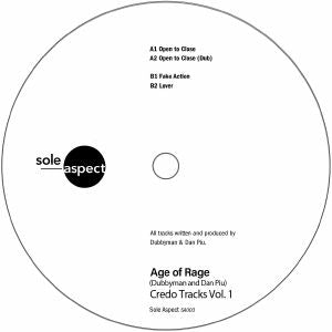 AGE OF RAGE aka DUBBYMAN / DAN PIU / CREDO TRACKS VOL 1 EP