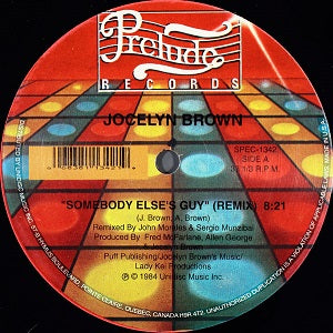 JOCELYN BROWN / SOMEBODY ELSE'S GUY (REMIX)