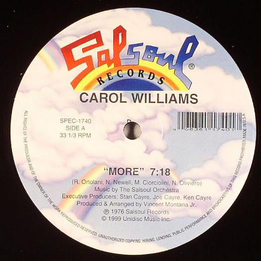 CAROL WILLIAMS / MORE / LOVE IS YOU
