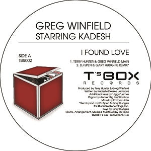 GREG WINFIELD starring KADESH / I FOUND LOVE -TERRY HUNTER / DJ SPEN / MIKE DUNN REMIXES