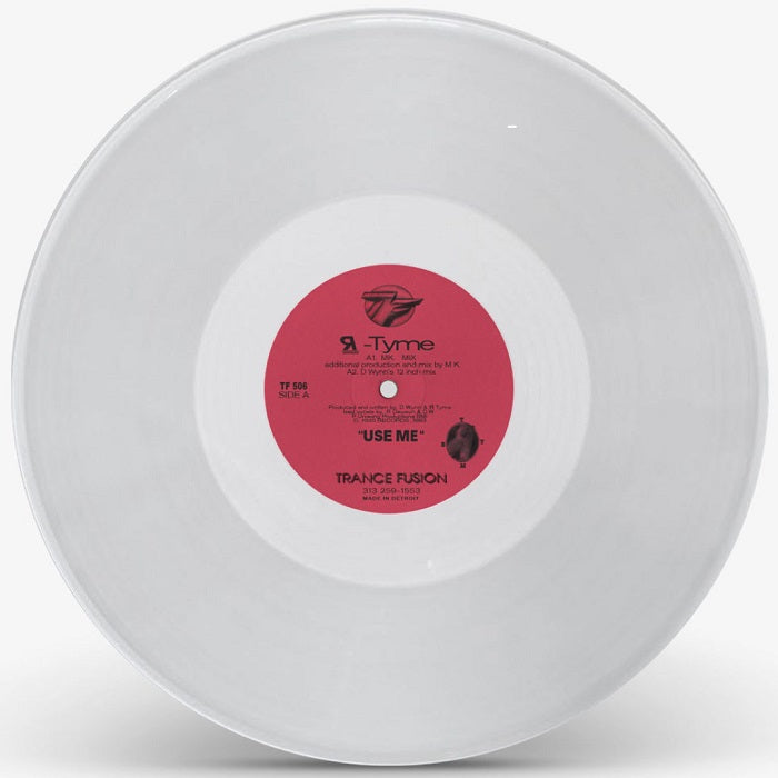 R-TYME (DERRICK MAY / D-WYNN) / USE ME (MK / CARL CRAIG REMIXES) (CLEAR VINYL REPRESS)