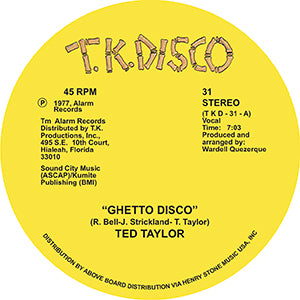 TED TAYLOR / GHETTO DISCO