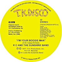 K C & THE SUNSHINE BAND / I'M YOUR BOOGIE MAN (TODD TERJE EDIT) (10 inch)-RSD-
