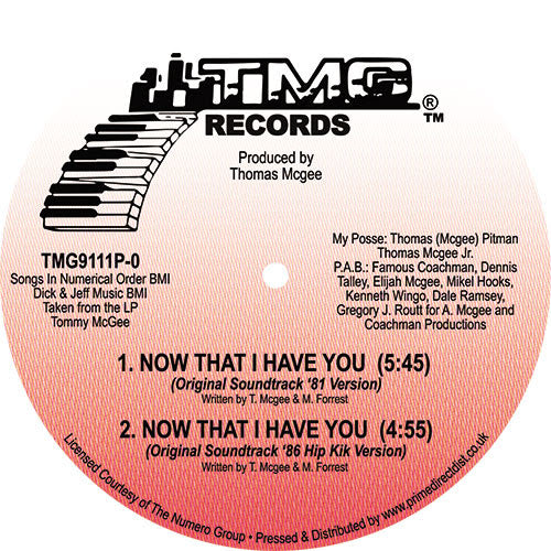TOMMY MCGEE / NOW THAT I HAVE YOU