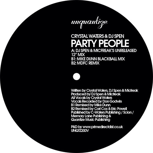 CRYSTAL WATERS / PARTY PEOPLE