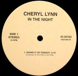 CHERYL LYNN / SHAKE IT UP TONIGHT