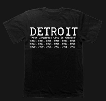 VA / DETROIT-MOST DANGEROUS CITY IN AMERICA:T-SHIRTS(SIZE:L)