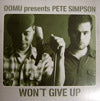 DOMU pres. PETE SIMPSON / WON'T GIVE UP